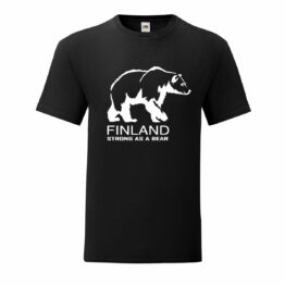 Miesten T-paita – Finland – Strong as a Bear