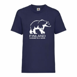 Lasten T-paita – Finland – Strong as a Bear